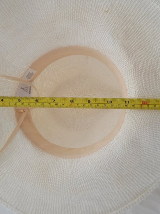 Nikki Beach Barbados Womens Toyo Straw Hat White One Size Wide Brim Boho Beach - Picture 5 of 7